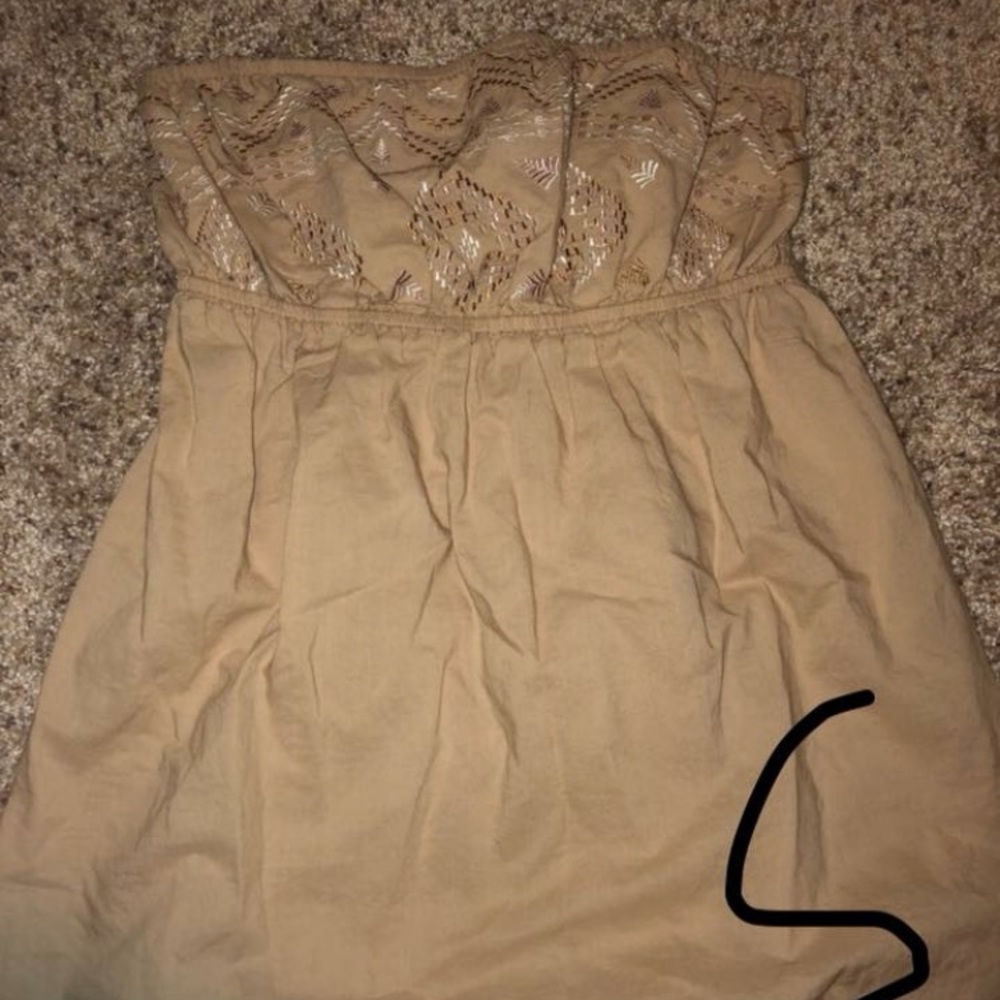 Strapless shirt